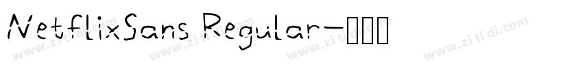 NetflixSans Regular字体转换